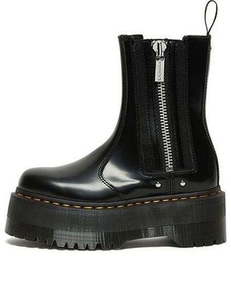 Dr. Martens (WMNS) Dr. Martens 2976 Max Leather Platform Chelsea Boots Black 26903001