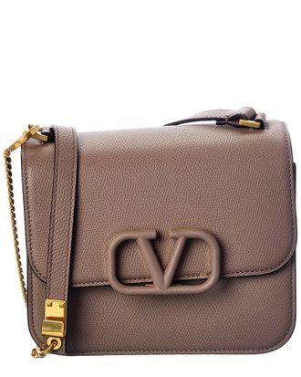 Valentino Vsling Small Grainy Leather Shoulder Bag