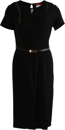 Max Mara Dames, Jurken, Zwart, Maat: XS Poliester