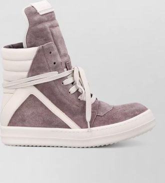 Rick Owens leather high-top sneakers