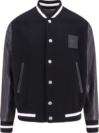 Givenchy 4G Varsity Jacket - Heren - Bomber jackets - Zwart - L - Wol - Jassen