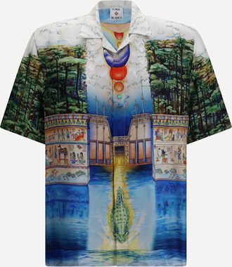 Casablanca Camicia con stampa Trompe LOeil Man L