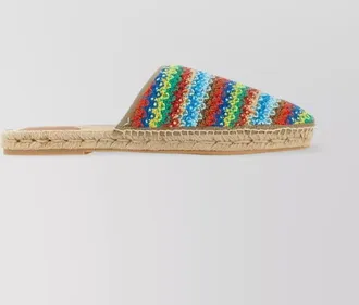 Alanui OVER THE RAINBOW woven espadrilles