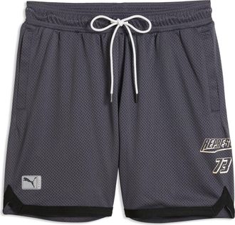 Puma x Represent Mesh Drawstring Basketball Shorts in Galactic Gray at Nordstrom, Size X-Large
