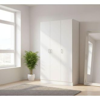 Dmora Armadio Multiuso Grande - 4 Ripiani 6 Vani, Bianco, -, 103.8x180h cm Tarapoto