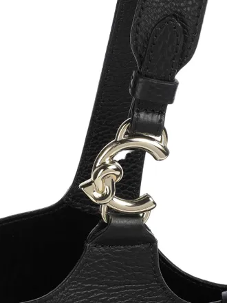 Coccinelle Womens Shopping Bag Black Cowhide - Shopper-Bags
