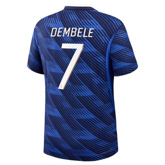 Nike Ousmane Demb&eacute;l&eacute; France National Team 2026 Match Home Nike Mens Dri-FIT ADV Soccer Jersey in Blue | NN203949081-FFF