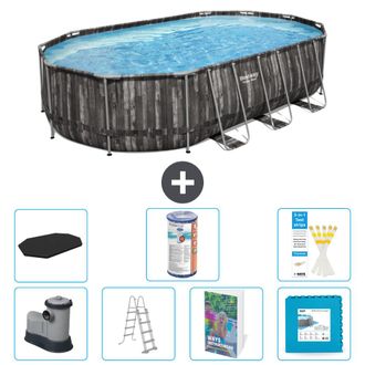 Bestway Piscina Bestway Power Steel Oval - 610x366x122 Cm - 8-piezas S602