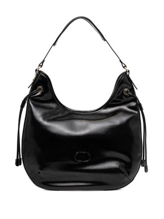 Twin-Set Borsa tote con placca logo - Nero