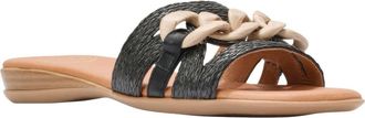 Andr&eacute; Assous Neela Slide Sandal in Black at Nordstrom, Size 11