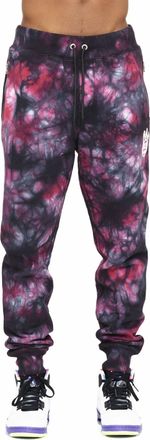 Cult of Individuality NOVELTY SWEATPANT IN MERLOT TIE DYE