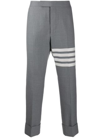 Thom Browne Grey Flat Front Pants
