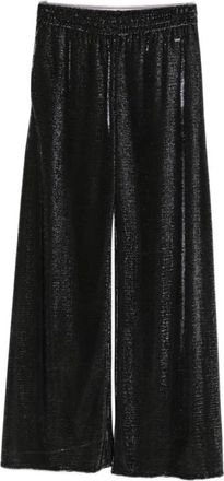 Gucci Jersey Top met Iridescent Effect - Dames - Wijde Broeken - Zwart - S - Broeken