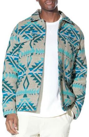 Civil Society Heritage Shirt Jacket in Grey/Teal at Nordstrom Rack, Size Xx-Large