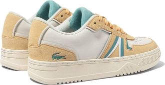 Lacoste Womens L001 Sneaker White Leather Suede Rubber