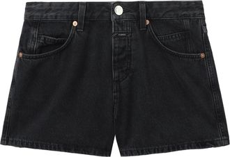 Closed mid-rise denim shorts - women - Cotton - 26 - Black