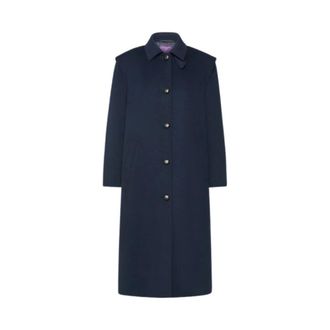 Max Mara Enkelrij jas - Dames - Mantels - Blauw - Maat: S