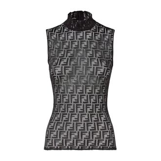 Fendi Mujer, Camisetas, Negro, Talla: M