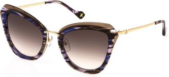 Yalea SYA148 RADA 0E66 Womens Sunglasses Purple Size 53