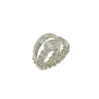 Herm&egrave;s Silver Silver 925 Band Ring (Pre-Owned)