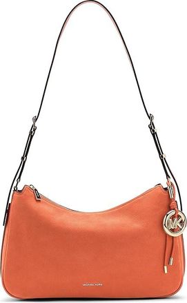 Michael Kors Nolita Medium Top Zip Convertible Shoulder Womens Handbags Mimosa, Canvas/Polyurethane