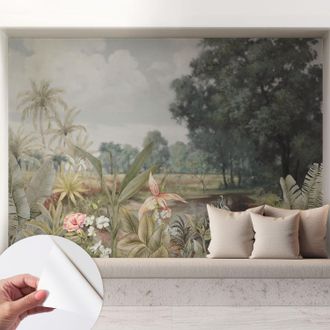 Tulup Fotomurale Adesivo - Parete Decorativa - Decorazione Casa - Stile Moderno Parete - Paesaggio Esotico 208x146 Cm