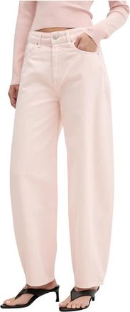 Vicolo Chiara Barrel Jeans - Dames - Loose Fit Jeans - Roze - XS - Katoen - Jeans