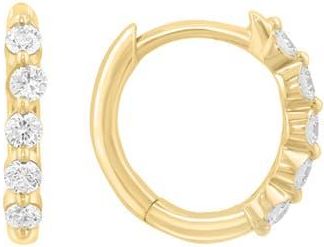 Effy 14K Gold Lab Grown Diamond Hoop Earrings at Nordstrom Rack