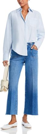 Paige Anessa Wide Leg Jean In Sunnie Distressed
