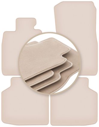 OEM Alfombrillas Beige Premium Para Bmw 7 F02 Long 2008-2015