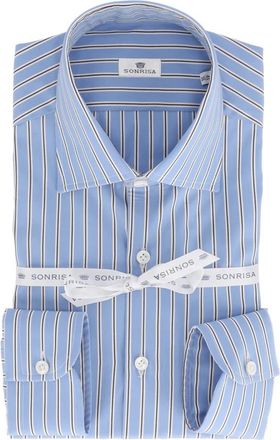 Sonrisa Camicia - Heren - Zakelijke Overhemden - Blauw - 2XL - Katoen - Overhemden