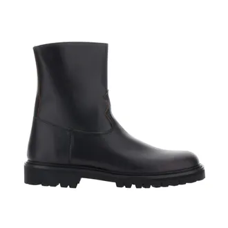 Vinny&rsquo;s Schoenen, Heren, Zwart, 43 EU, Leer, Moto Boot