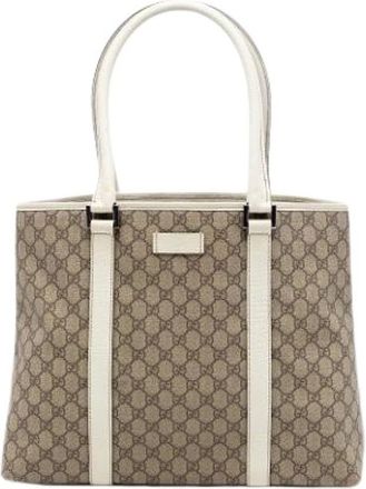 Gucci Pre-owned Tote Bags, female, Beige, Size: ONE SIZE Pre-owned Vintage Tote Bag
