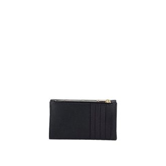 Saint Laurent Wallets & Cardholders, female, Black, Size: ONE SIZE Quilted Black Card Holder with Logo