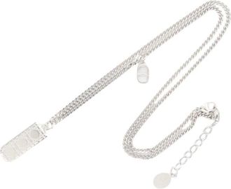Dior Pre-owned Jewellery, male, Gray, Size: ONE SIZE Pre-owned Necklace with Pendant Fashion Jewelry