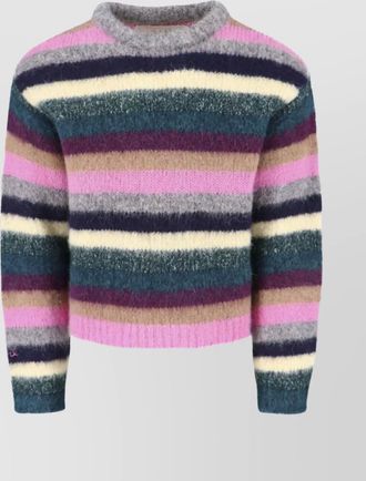 ERL striped alpaca blend crewneck sweater