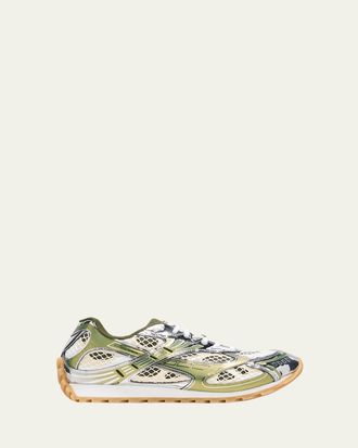 Bottega Veneta Mens Orbit Technical Fishnet Sneakers