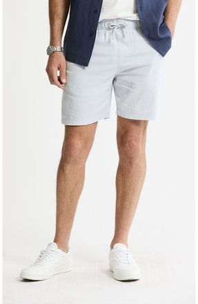 J.A.C.H.S. Linen Blend Drawstring Shorts in Light Grey at Nordstrom, Size Xx-Large