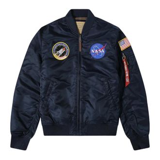 Alpha Industries Nasa Ma-1 Bomberjack - Heren - Bomber jackets - Blauw - XL - Nylon - Jassen
