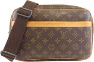 Louis Vuitton Pre-owned Cross Body Bags, female, Brown, Size: ONE SIZE Pre-owned Vintage Canvas Cross Body Bag