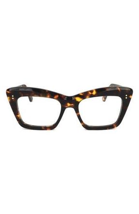 Retro Superfuture 54mm Cat Eye Optical Glasses in Tort at Nordstrom Rack