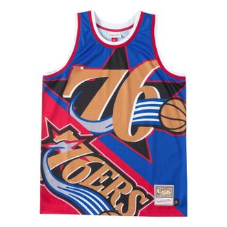 Mitchell & Ness x NBA Big Face Fashion Tank 5.0 Philadelphia 76ers TMTK4350-P76YYPPPBLUE