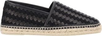 Castaner Paul Leather Woven Pattern Loafers