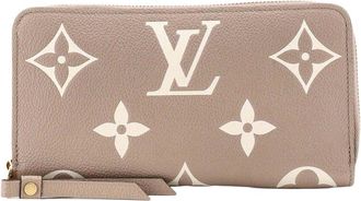 Louis Vuitton Beige Bicolor Monogram Empreinte Giant Zippy Wallet (Authentic Pre-Loved)