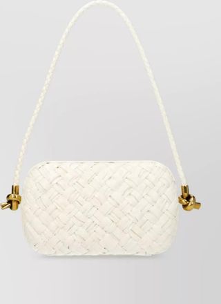 Bottega Veneta knot leather clutch bag