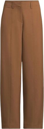 Ulla Johnson Broeken, Dames, Bruin, S, Leer, Ames Barrell Leg Broek