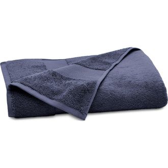 Boll & Branch Plush Organic Cotton Bath Sheet in Coastal Navy at Nordstrom