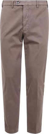 Michael Coal Cotton Twill Chinos - Heren - Chinos - Bruin - W37 - Katoen - Broeken