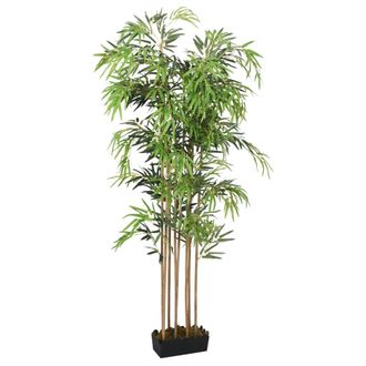 vidaXL Rbol De Bamb&uacute; Artificial Con 1095 Hojas Verde 150 Cm Vidaxl