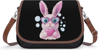 Generic Cute Easter Bunny Small Womens Crossbody Bags Shoulder Handbag with Adjustable Strap for Travel